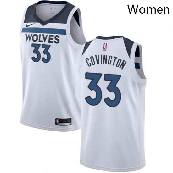 Womens Nike Minnesota Timberwolves 33 Robert Covington Swingman White NBA Jersey Association Edition